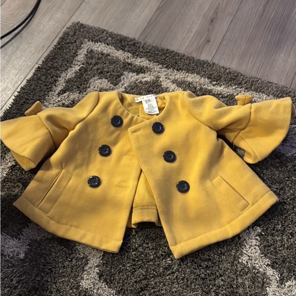 Max Studio Kids Bright Yellow Pea Coat